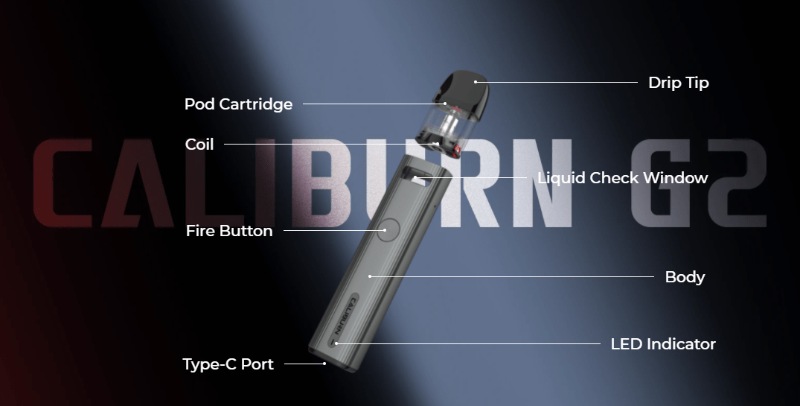 Uwell Caliburn G2 Pod System Kit 3