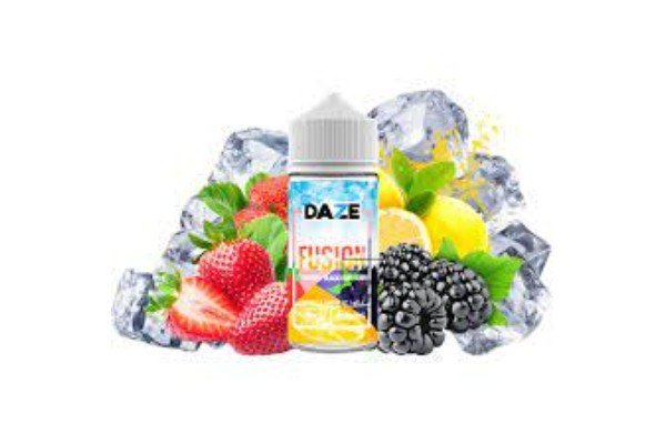 7 Daze Fusion Iced Strawberry Blackberry Lemon 100ml Dâu Tây Nho đen