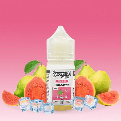 Sweet 21 Vape Fruity Ice Salt Pink Guava 30ml ổi Bạc Hà